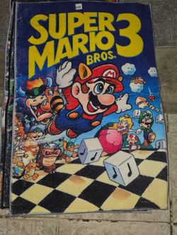 Super mario floor mat