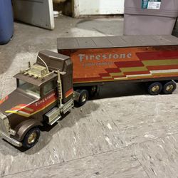 Vintage Firestone Radial Express Nylint 18 Wheeler Toy Semi Tractor Trailer 