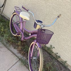 Purple Huffy Cruiser Bike