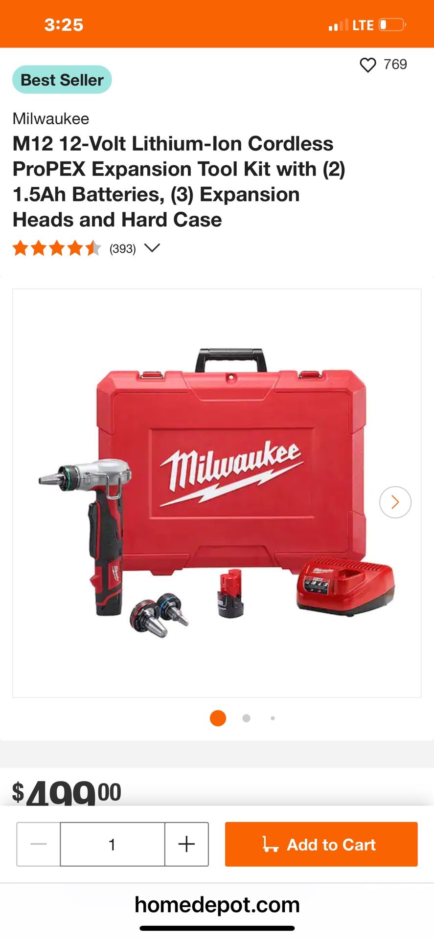 Milwaukee Pex Tool
