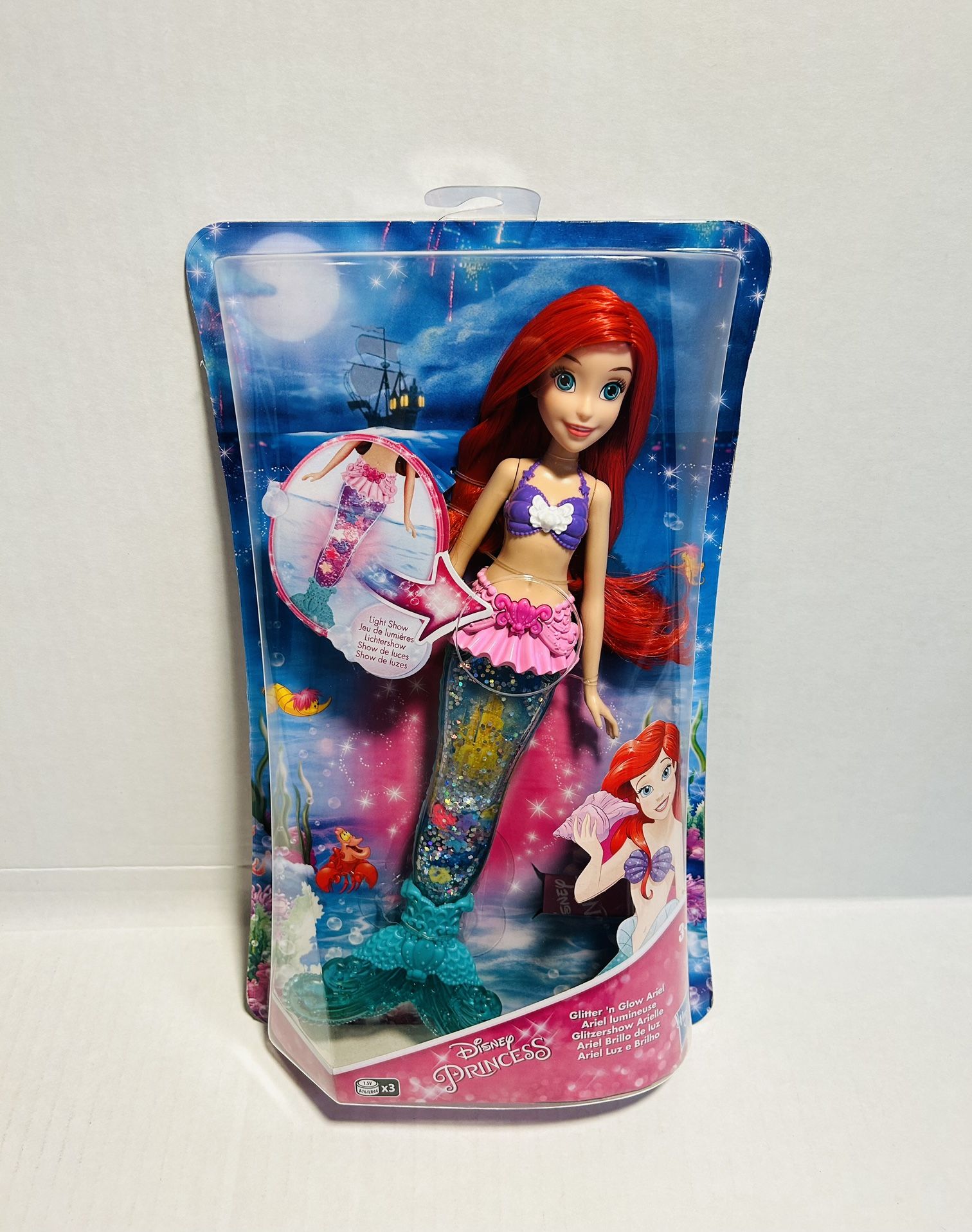 Disney Princess Ariel Glitter N’ Glow New