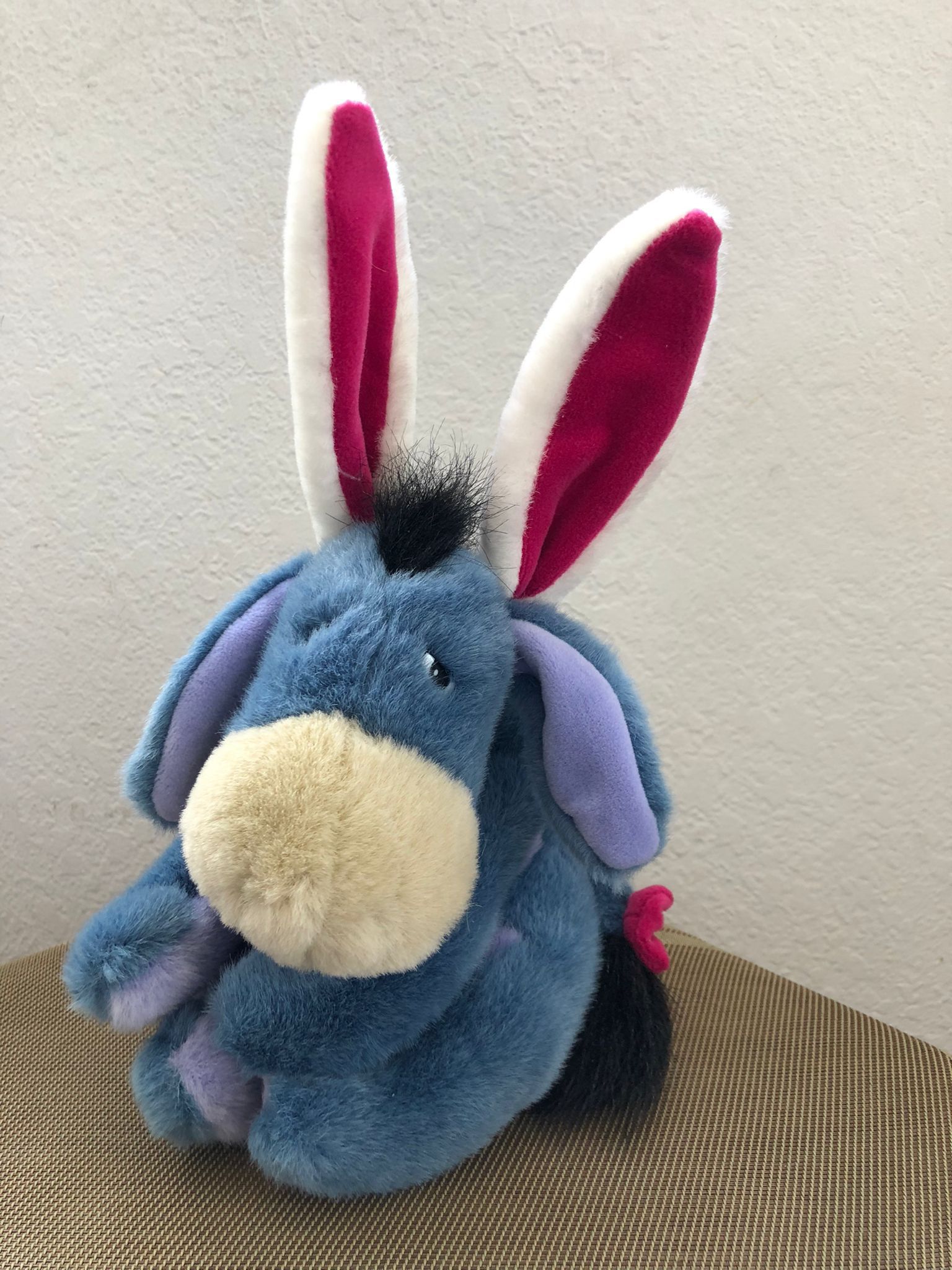 Easter Eeyore Walt Disney Plush Easter Bunny Rabbit Ears Stuffed Animal Toy Doll
