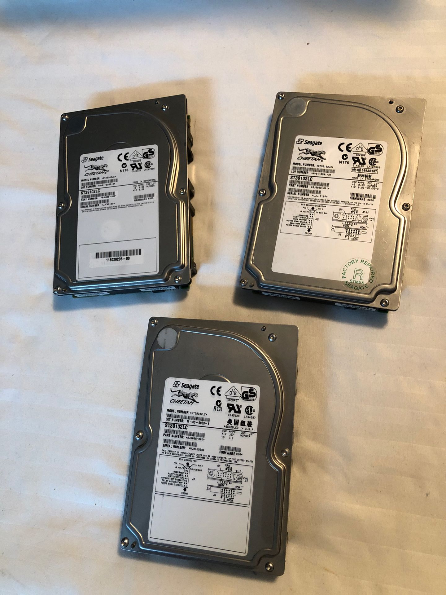 Seagate Cheetah ST39102LC Hard drives (3)