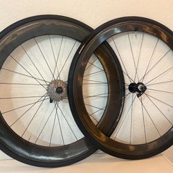 Chris King Carbon Aero Wheel Set + Dura-Ace Cassette 11 Speed 
