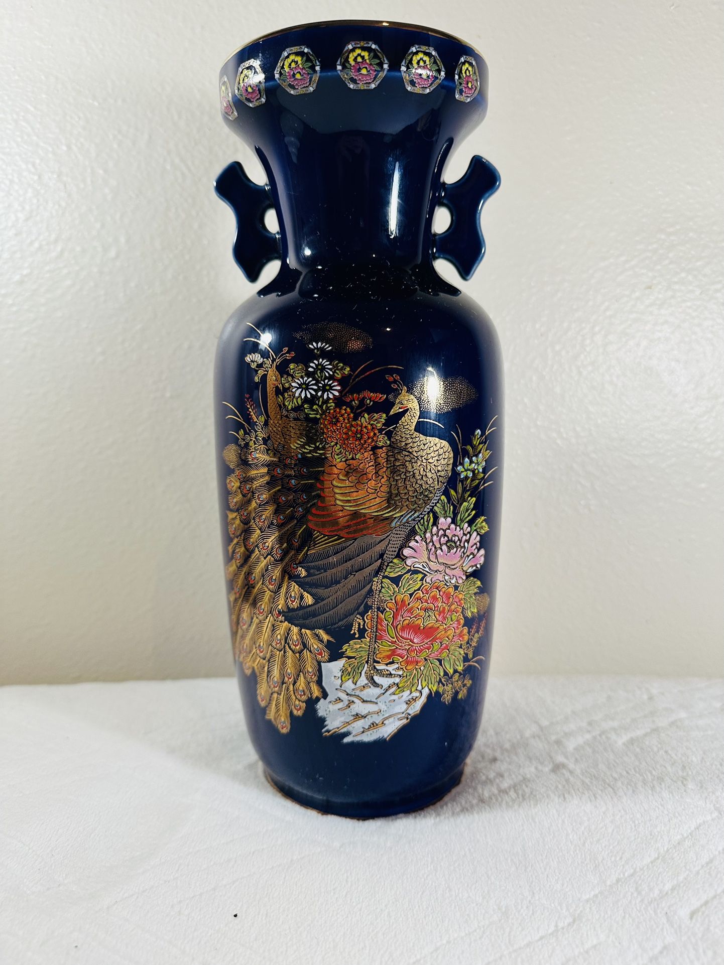 Vintage Large Japanese Flower Vase