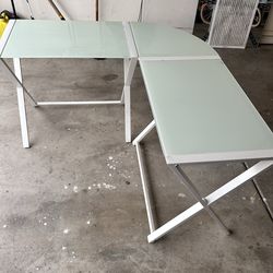 Glass desk