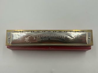 Vintage Trovador Orchestra 20 Hole 40 Reed Tremolo Harmonica Germany