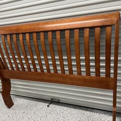 Queen size wooden headboard
