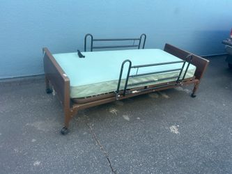 Drive Electric Hospital Bed w/ Mattress & Rails