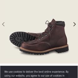 SIZE 8 RED WING THE SAWMILL BOOTS IN BRIAR OIL SLICK LEATHER SOFT TOE BOOTS BRAND NEW