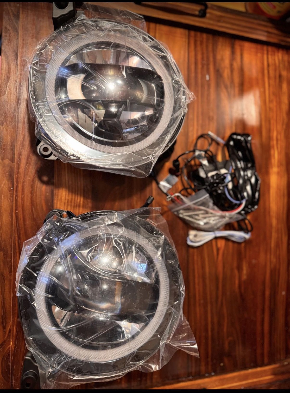 LED RGB headlights for Jeep