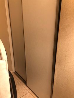 Slide hanging closet doors