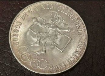25 pesos 1968. Vintage coin of Mexico