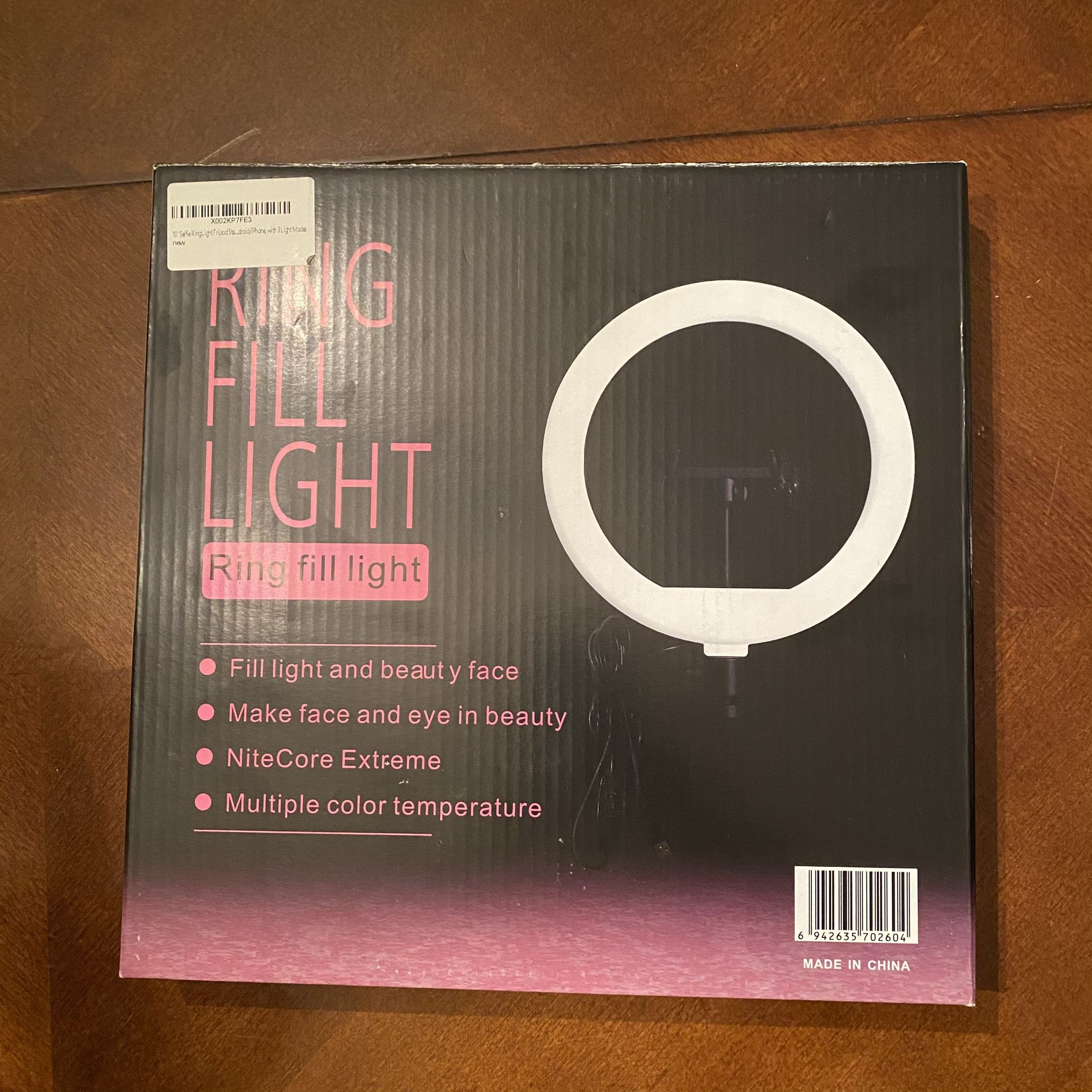 LED Selfie Ring Light 10.2 inches w/ Tripod and Remote