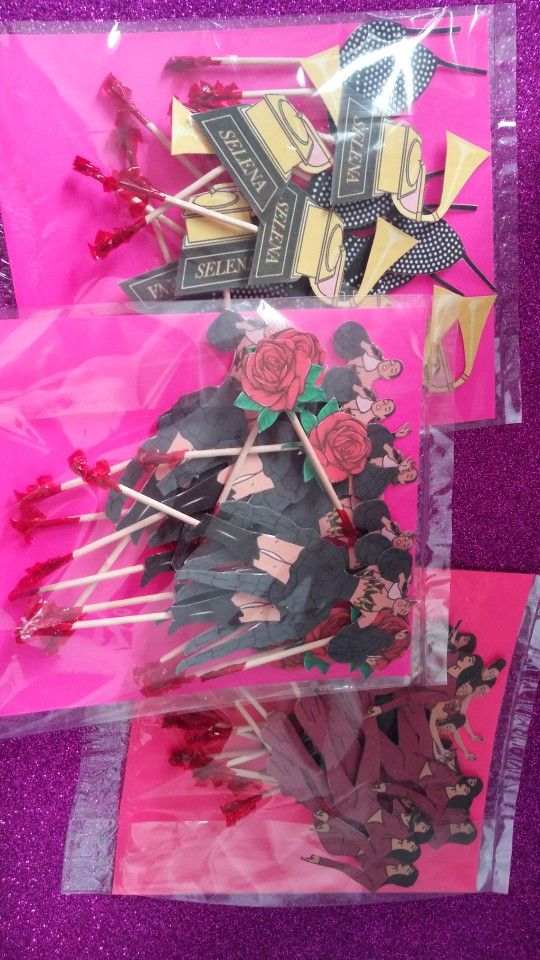 Selena Quintanilla Cup Cake Toppers