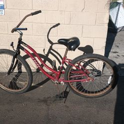 Sun Red 26" Beach Cruiser