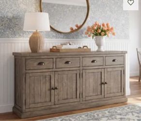 Rustic Wood Sideboard Buffet Cabinet