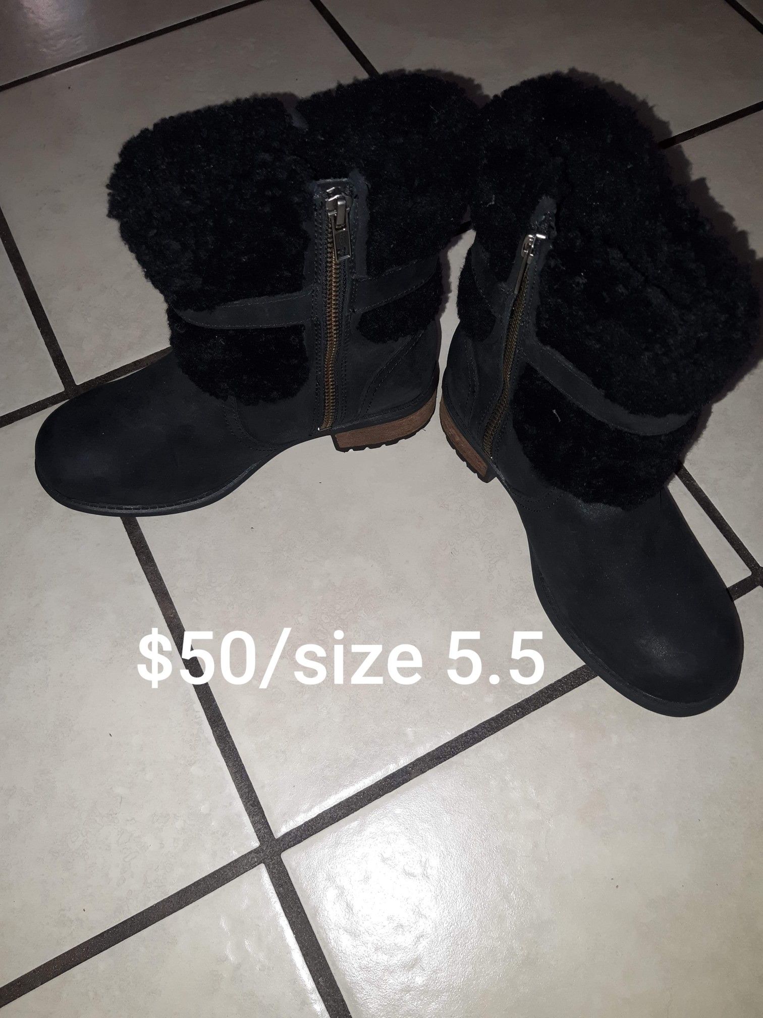 Uggs black boots $50