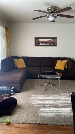 Brown Sectional/ Sofa For Living Room