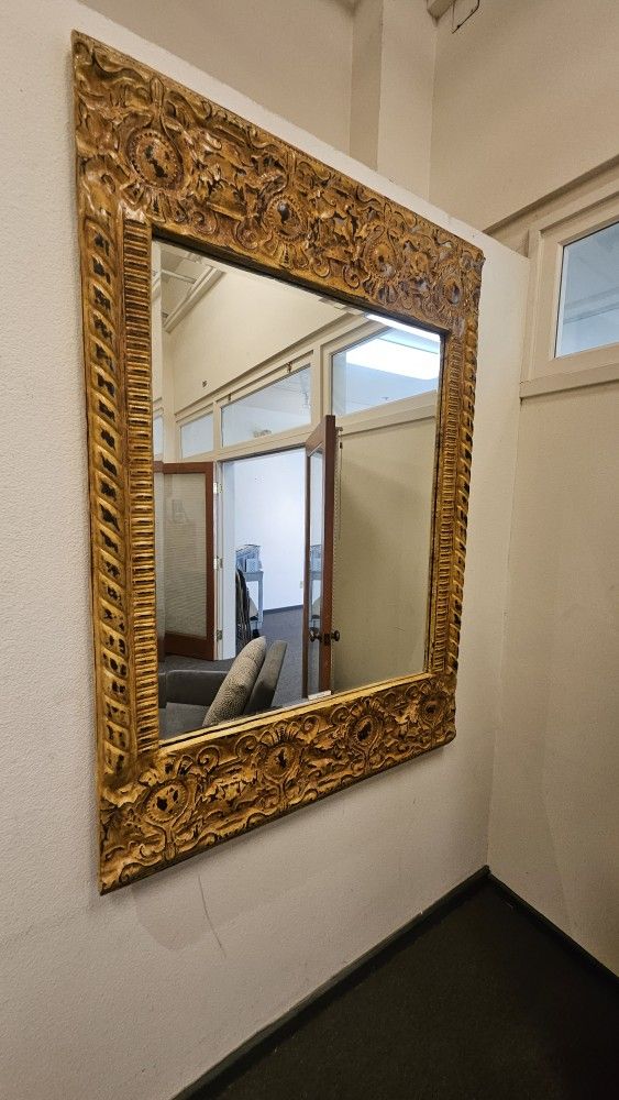 Vintage Tin Mirror