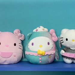 HELLO KITTY PLUSHIES 