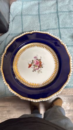 Royal Crown Derby blue plate