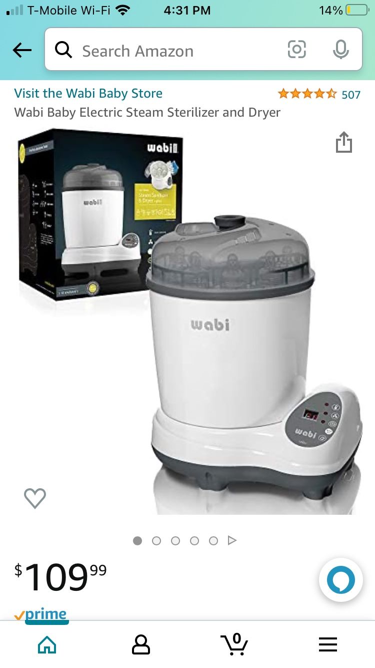 Wabi Baby Electric Steam Sterilizer and Dryer