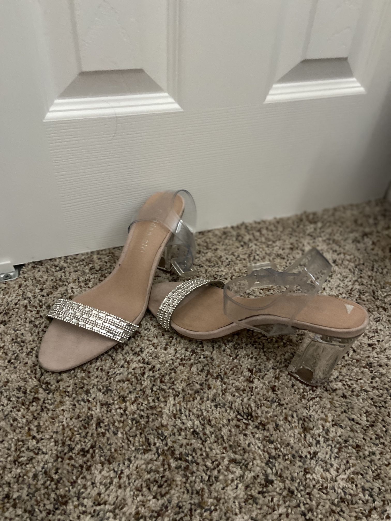 Rhinestone High Heel Sandals