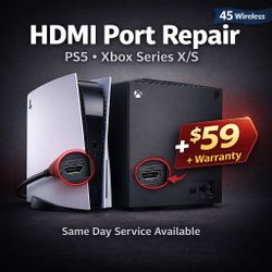 HDMI Port Repair PS5/Xbox - Same Day Service 