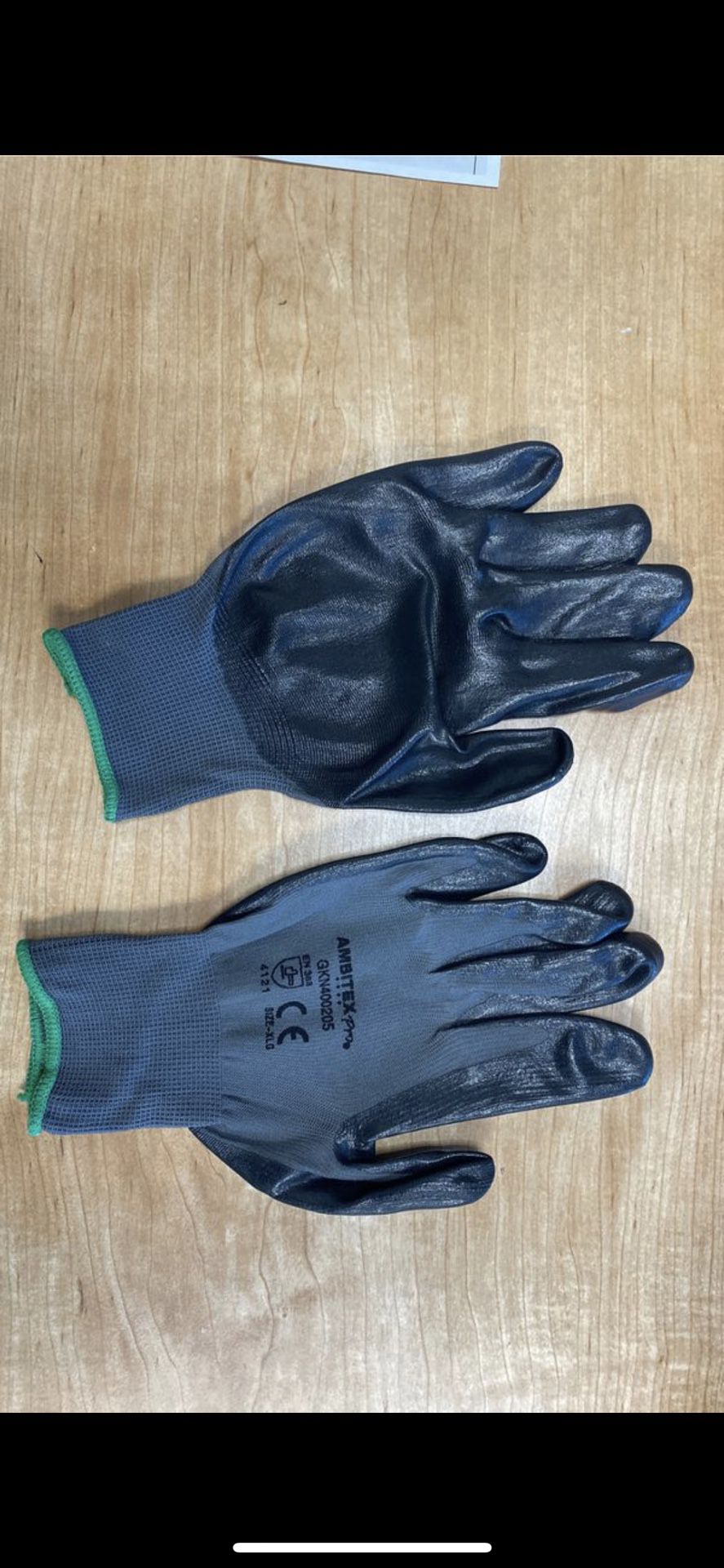 Black Nitrile Foam Coated Gloves 300 pairs Workgloves