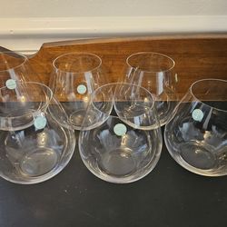 Tiffany & co stemless wine glasses
