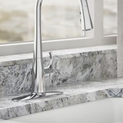 Kohler 596-CP kitchen Sink Faucet With Sprayer