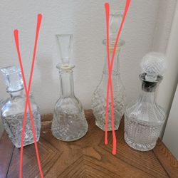 Crystal Decanter 20 Each Large 15 Each Small