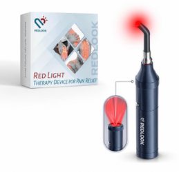 Red Light Therapy Device Rechargeable with Removable Tip Red Light Therapy Machine for Pain Relief on Lips Mouth Nose Ear Hands Feet Knee Ankle