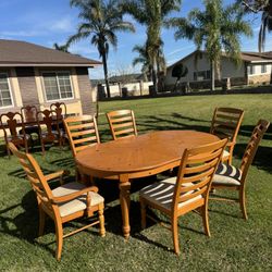 6 chair dining table