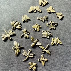 Beads, Charms, Butterflies/Winged Bugs