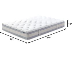 10 Inch King size Comfort Support hybrid mattress 