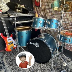 🔥 Pro Drum Set 75% OFF Complete Drums