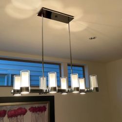 Large Modern Dining Room Chandelier 8 Light