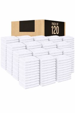 120 towels, 100% cotton 16*27”, hand towel, nail salon towel, motel towel