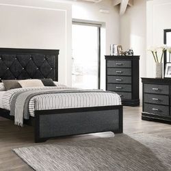 Queen Plataform Bed Frame Dresser Mirror One Nightstand Free Local Delivery Check Description