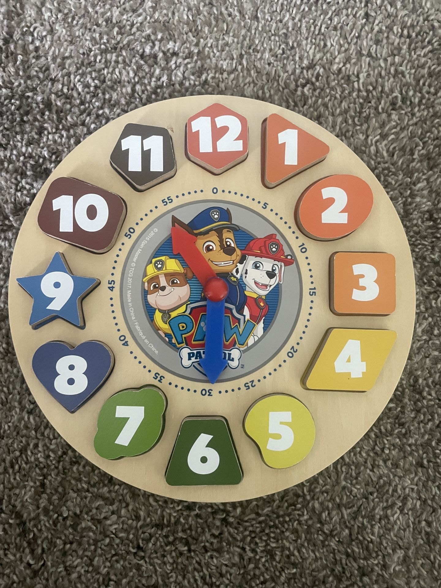 Paw patrol Puzzle Clock
