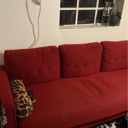 Red Good Condition Couch