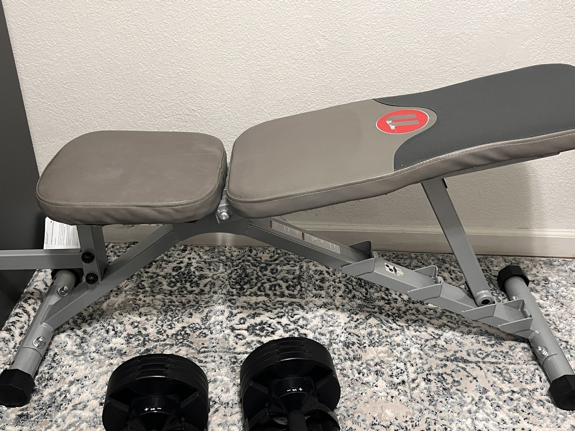 Adjustable Bench + Adjustable Dumbbells