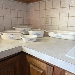 Vintage Blue Cornflower Corningware 