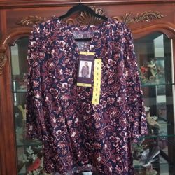 New With Tags Women's Size Small Gloria Vanderbilt Blouse