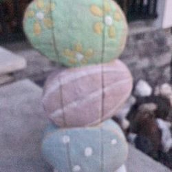 Tal carved wooden Easter egg decor