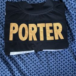 2002-04 PITTSBURGH STEELERS PORTER #55 REEBOK ON FIELD JERSEY (HOME)