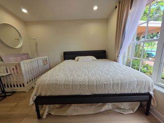 King size black bed frame