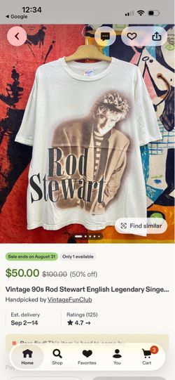 Vintage Rod Stewart Graphic T-Shirt